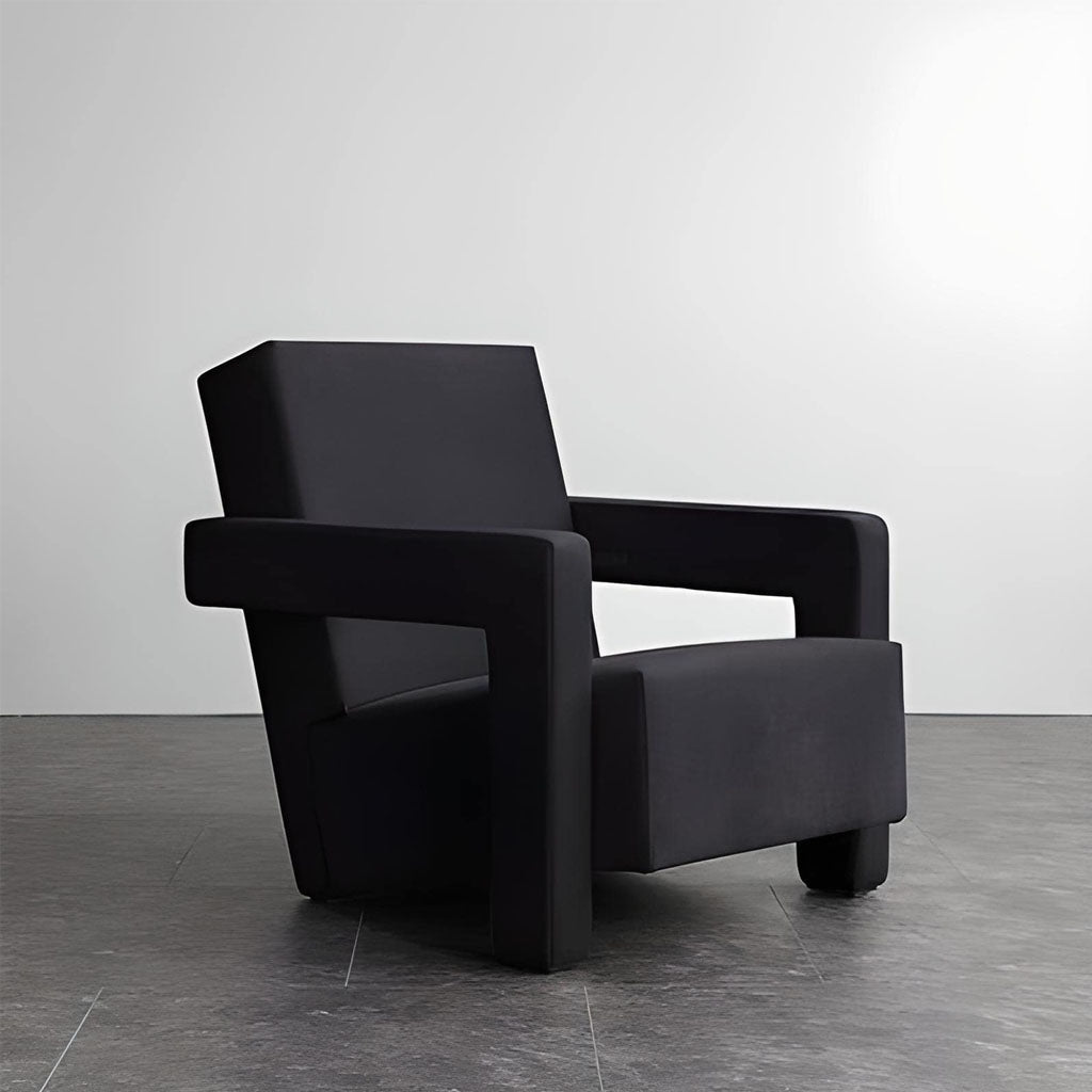 Elliot Armchair Velvet Black Living Room