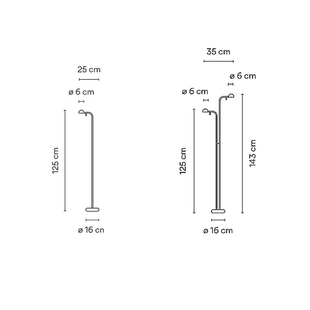 PIN FLOOR LAMP DIMENSION
