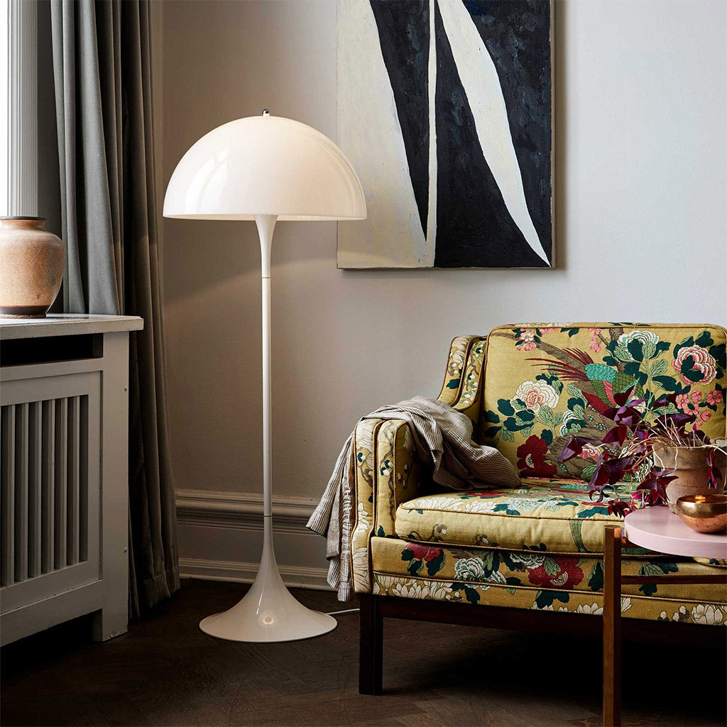 Louis Poulsen Panthella Floor Lamp White Acrylic Lounge