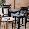 Wooden Kitchen High Stool Bar Stool Minimalist Nordic Design 