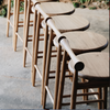 Wooden Kitchen High Stool Bar Stool Minimalist Nordic Design