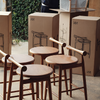 Wooden Kitchen High Stool Bar Stool Minimalist Nordic Design