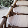 Kitchen High Stool Bar Stool Minimalist Nordic Design Wooden Seat