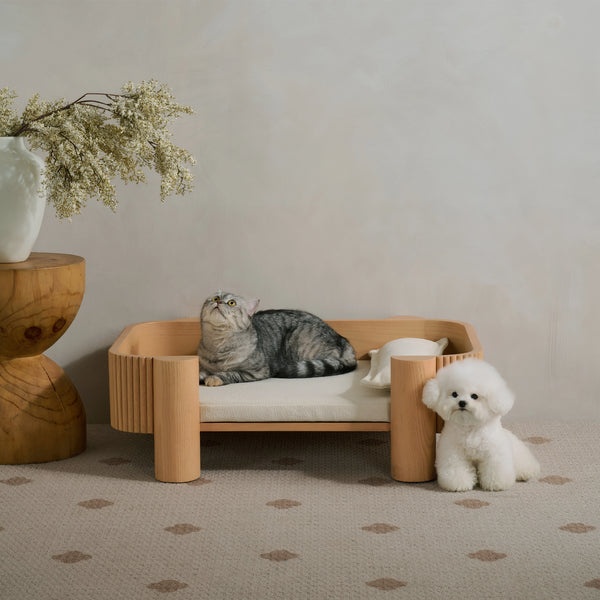 Ashwood Anti friction loop fleece Pet Bedding High Density Foam Ancient Roman style
