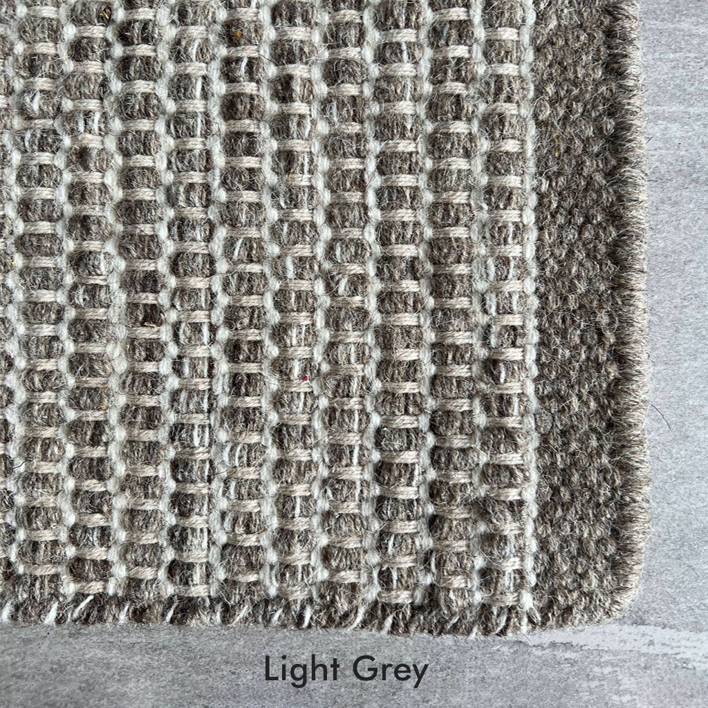 Asko Rug Light Grey Close Up