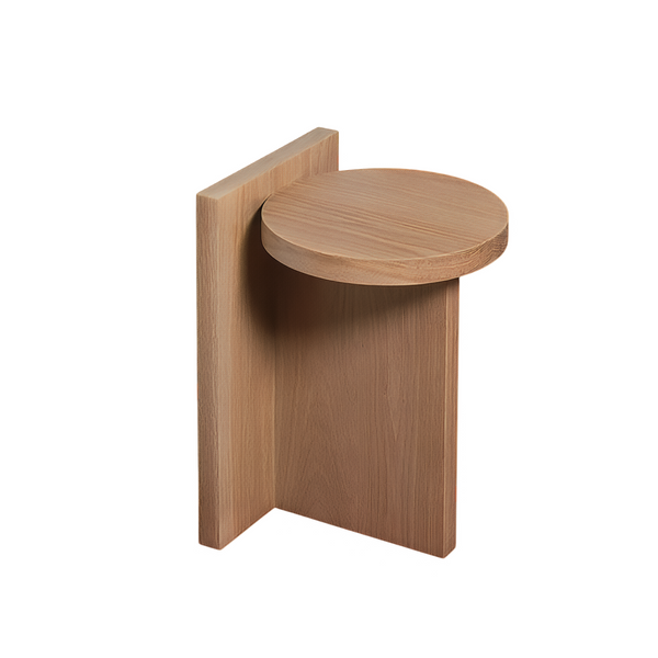 Aurea Wooden Side Table-Reading-Stool