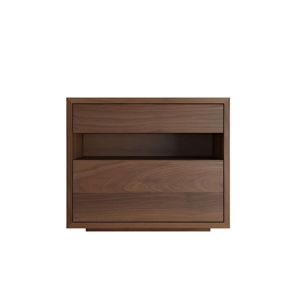 Avero Bedside Table Walnut Bedroom Lifestyle Close Up Thumb