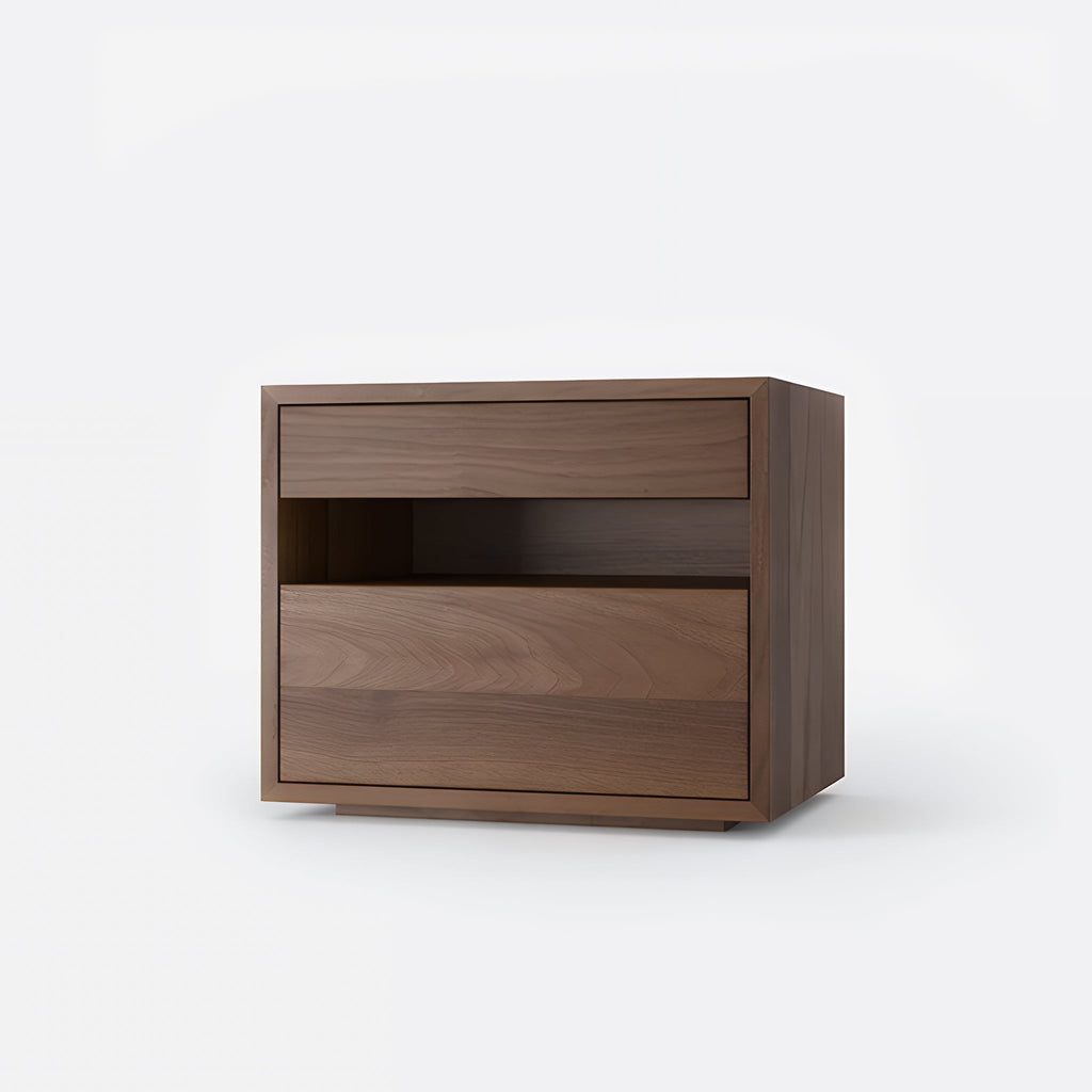 Avero Bedside Table Walnut Bedroom Lifestyle Thumb