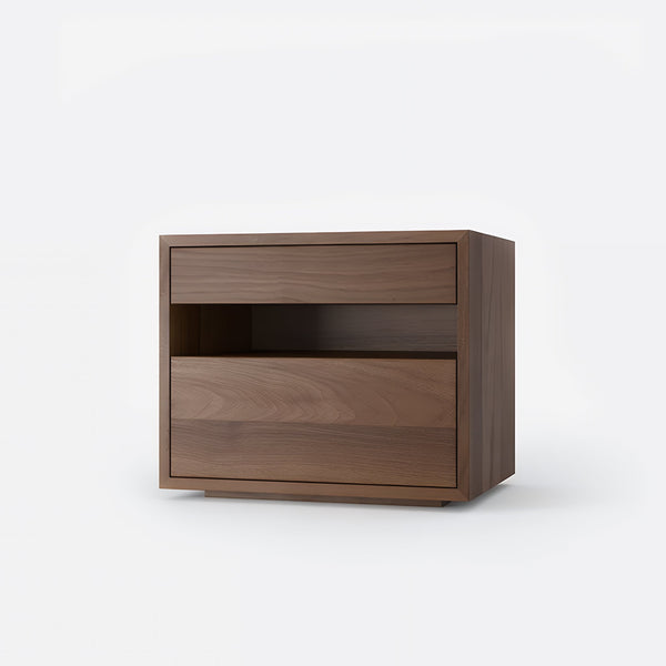 Avero Bedside Table Walnut Bedroom Lifestyle Thumb