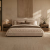 Avero Bedside Table Walnut Bedroom Lifestyle