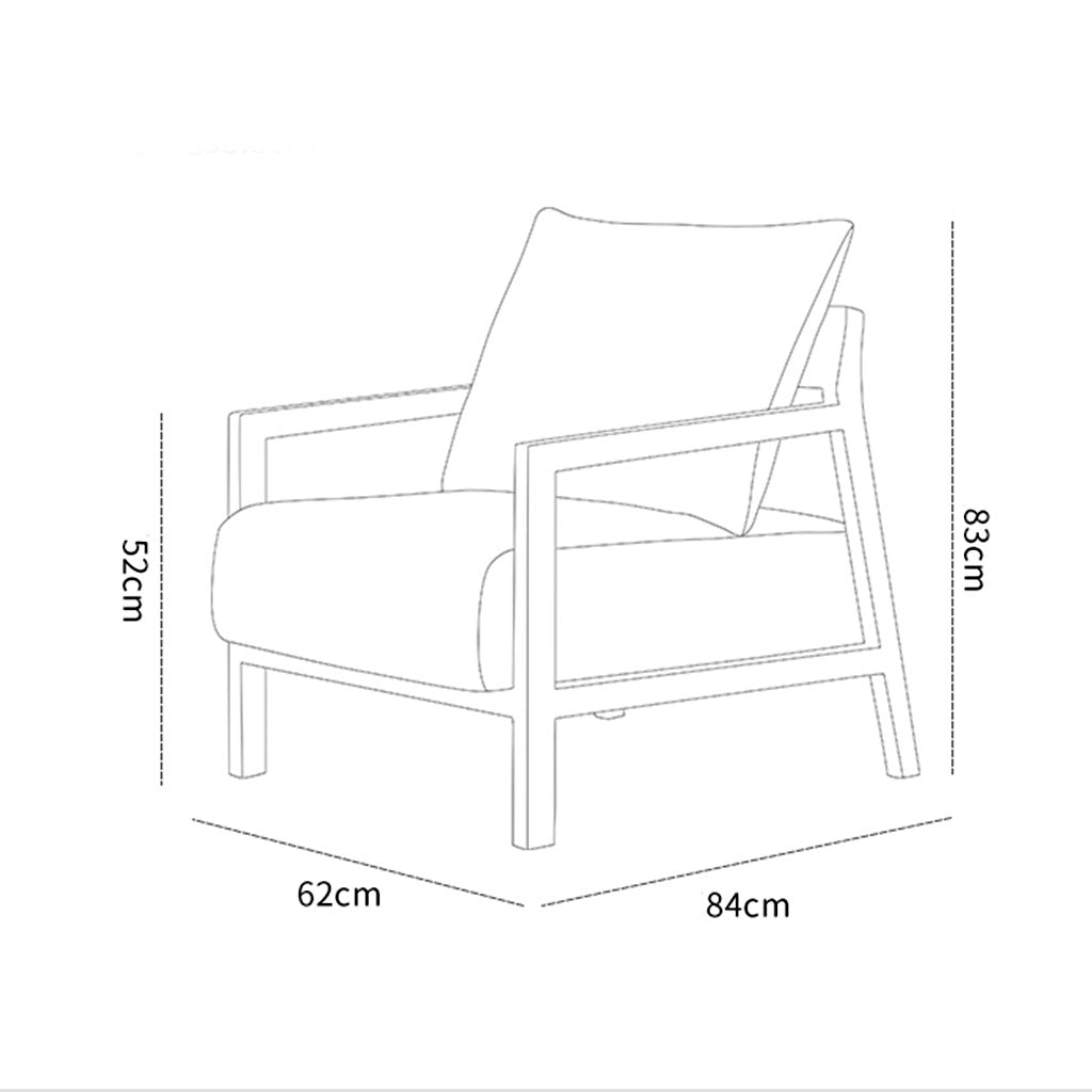 BASSO Lounge Chair Armchair Dimension