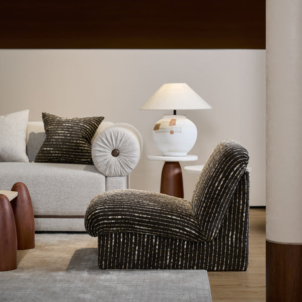 Upholstered accent chair for contemporary living room