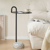 Bowler Side Table Black Granite With Sofa