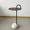 Bowler Side Table Brown Terrazzo