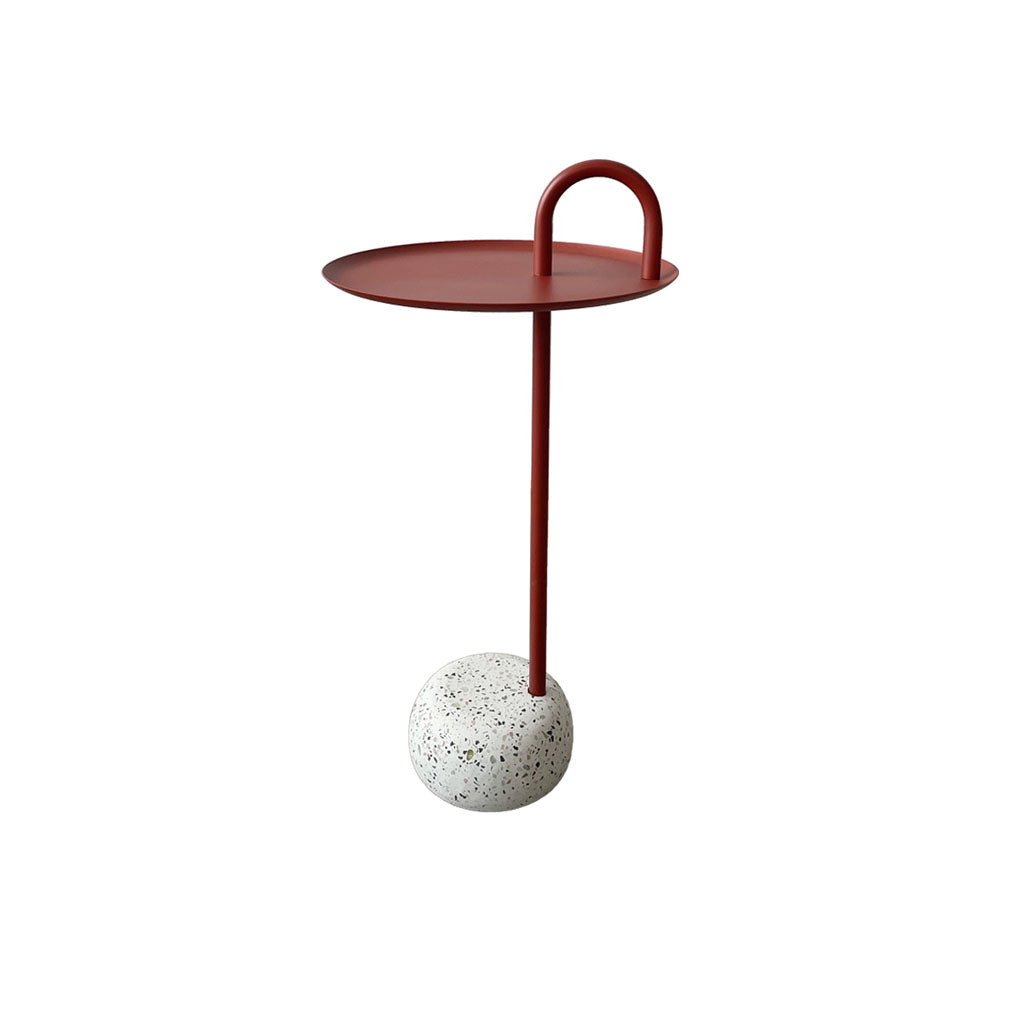 Bowle Side Table Red Terrazzo Thumb