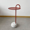 Bowler Side Table Red Terrazzo