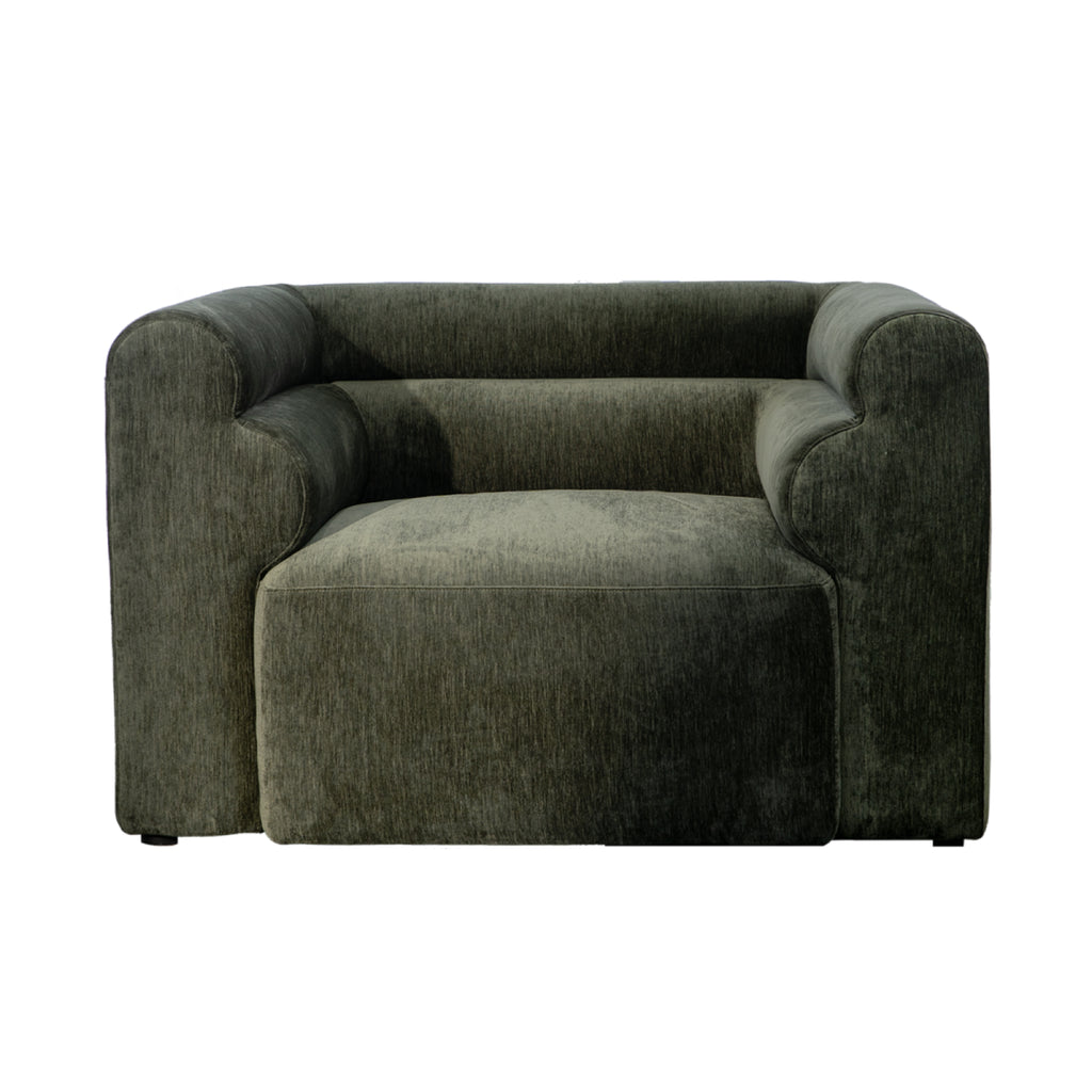CLOVER Single-Seater Sofa Lounge Chair Upholstered Premium Fabric
