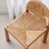 Calliope Dining Chair Solid Wood and Papercord Seating - Oak