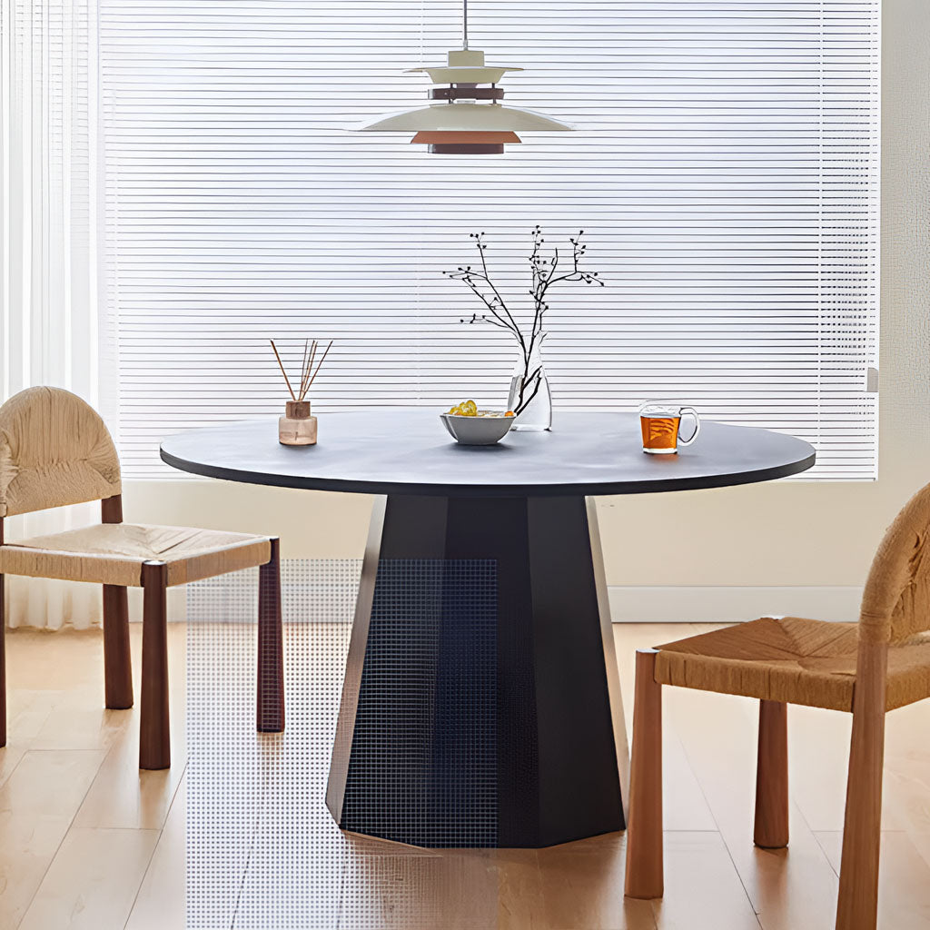 Calliope Dining Chair Solid Wood and Papercord Seating - Oak and Walnut