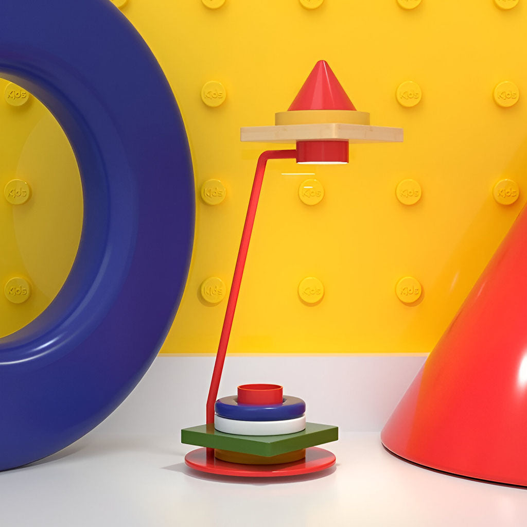 Chromatic Table Lamp Modern Sleek Playful Geometry