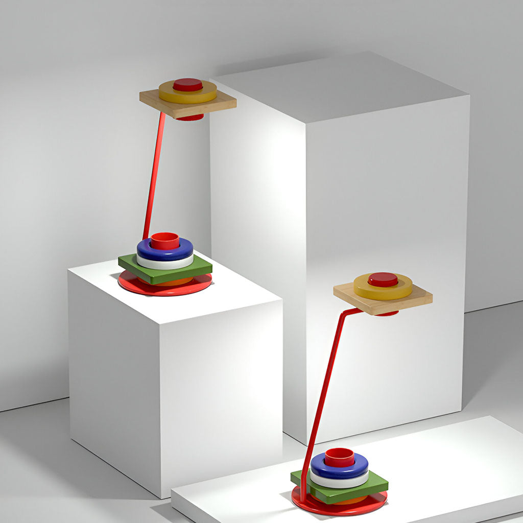 Chromatic Table Lamp Modern Sleek Playful Geometry