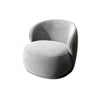 Cora Armchair Light Grey Velvet Upholstery