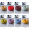 Fun colors available for Donut-shaped lazy pouf