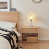 Duxbury Bedside Table Oak symetric Bevel Edge Drawer Bedroom