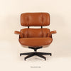 Eames Lounge Chair And Ottoman crafted in beech wood and genuine leather. Rosewood and Brown.