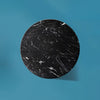 Elle Round Black Marble Side Table