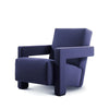Elliot Velvet Armchair Purple Blue Living Room