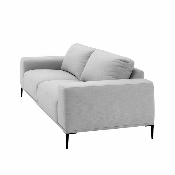 Elm 3 Seater Sofa Ligh tGrey Linen Fabric
