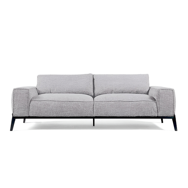 Elm 3 Seater Sofa Light Grey Linen