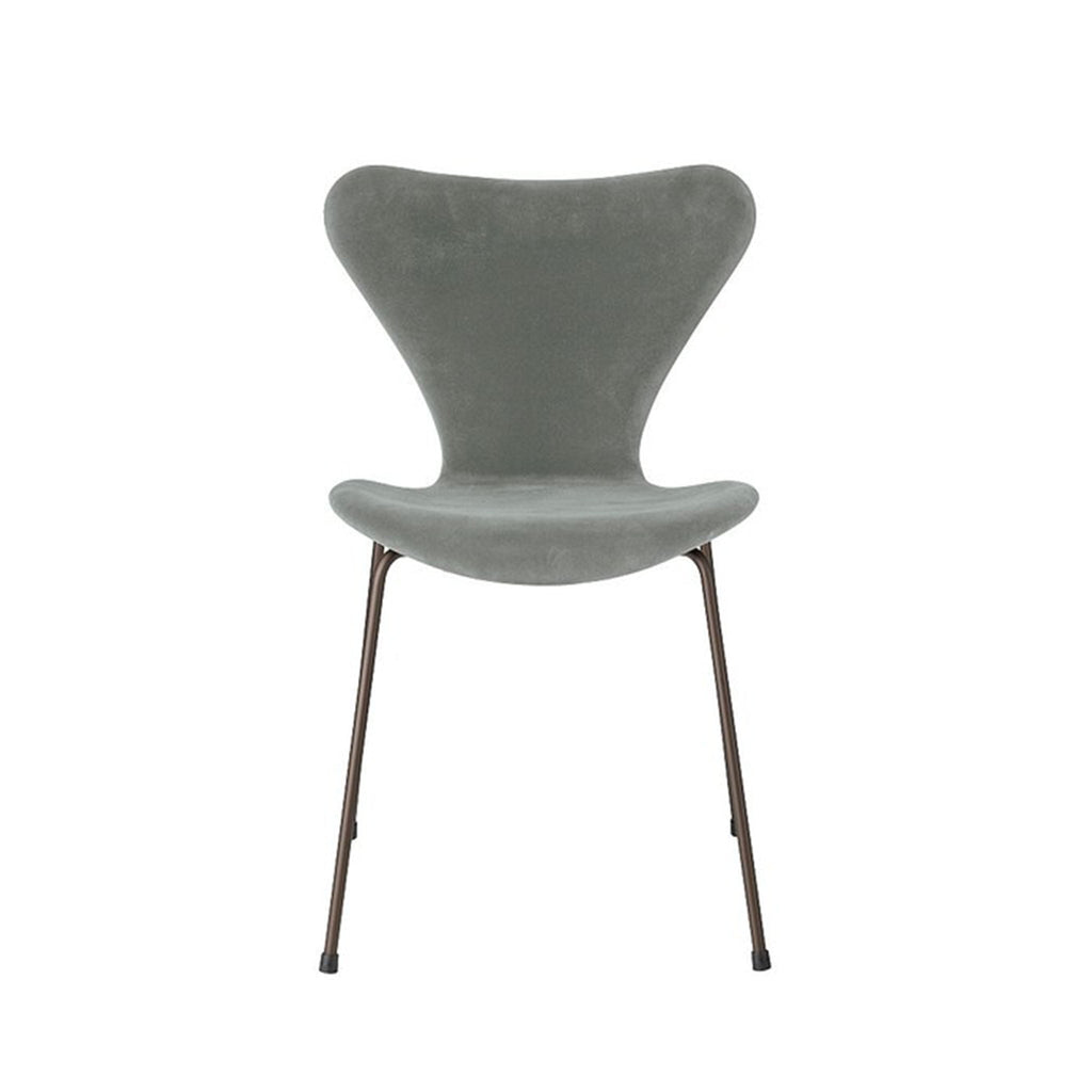 FELICIA CHAIR SEAL GREY VELVET FRONT