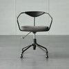Harz Office Chair Anline Genuine Leather Grey Design Stylish