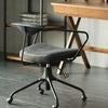 Harz Office Chair Anline Genuine Leather Grey Design