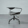 Harz Office Chair Anline Genuine Leather Grey Swivel