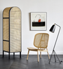 Kane Rattan Armchair wooven Rattan Backrest Minimal Curved Minimal Comfort Unique Shape Design