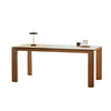 Keer Dining Table Ash wood minimal Design Premium oak veneer finish with natural wood grain Thumb
