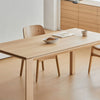 Keer Dining Table Ash wood minimal Sleek Design