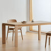 Keer Dining Table minimal Design Distinctive beveled leg design for arefined architectural look
