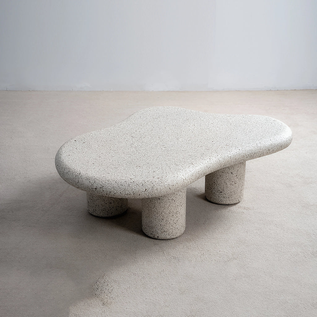 Kiono Coffee Table Fiberglass Stone Texture