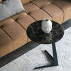 Klo Side Table Black Marble Stone LivingKLO Marble Sintered Stone Side Table