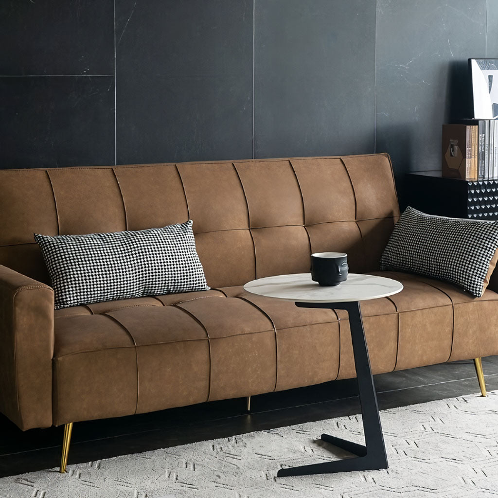 KLO Marble Sintered Stone Side Table for Living Room