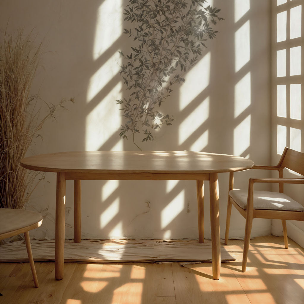 LEIGHTON 6-Seater Wooden Dining Table (Clearance / Ready Stock) – Lo ...