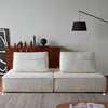 Liam Modular Linen 2-Seater Sofa Modern Style Living Room Cozy Contemporary Interior
