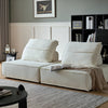 Liam Modular Linen Sofa Modern Style Living Room Contemporary Interior