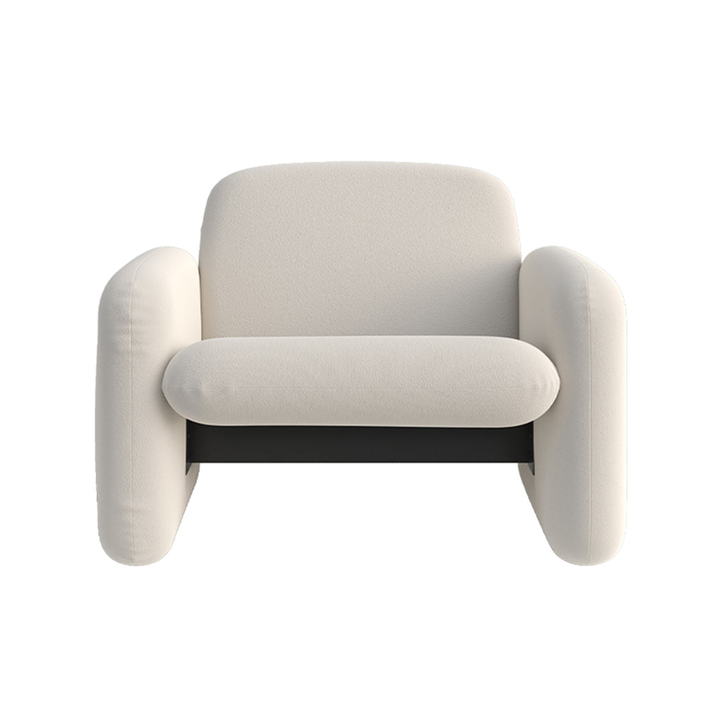 Millie Armchair 1-Seater Sofa in modern velvet upholstery