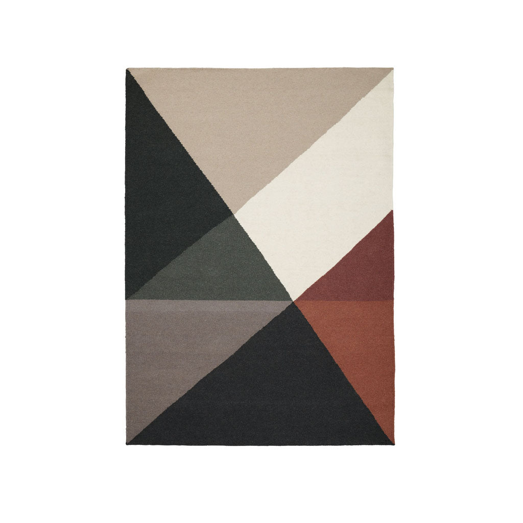 Handwoven Metri Wool Rug Rust