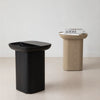 Minimalist ashwood side table with rounded edgesand sleek square top perfect for modern interiors